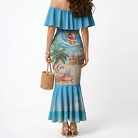Tropical Christmas Funny Santa Mermaid Dress Beach Vacation LT7 - Polynesian Pride