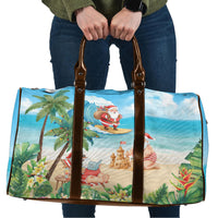 Tropical Christmas Funny Santa Travel Bag Beach Vacation