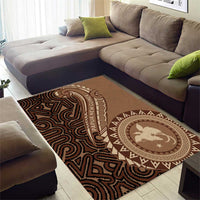 Papua New Guinea Oro Tapa Motif Area Rug Classic LT7 - Polynesian Pride