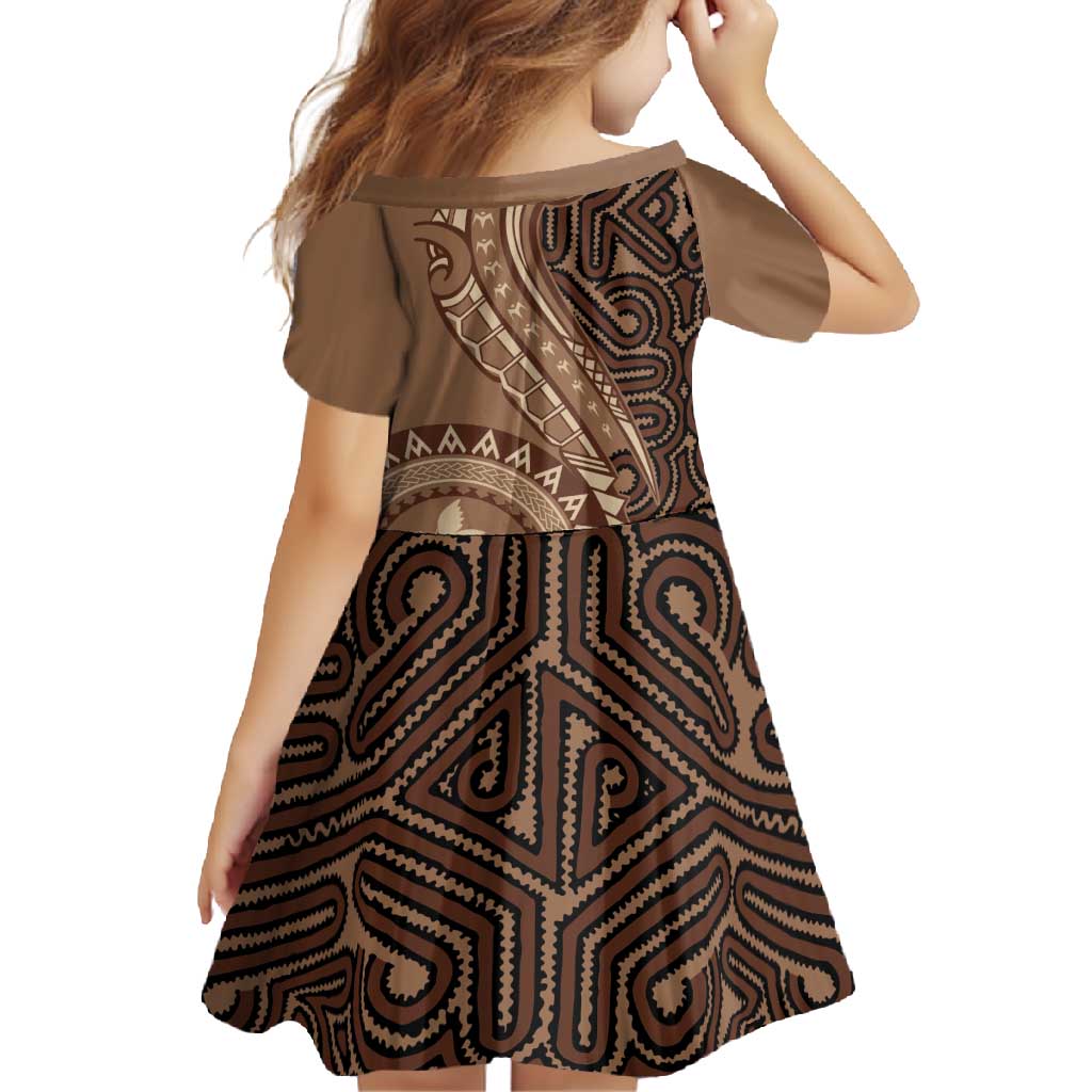 Papua New Guinea Oro Tapa Motif Family Matching Off Shoulder Maxi Dress and Hawaiian Shirt Classic LT7 - Polynesian Pride
