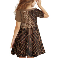 Papua New Guinea Oro Tapa Motif Family Matching Off Shoulder Short Dress and Hawaiian Shirt Classic LT7 - Polynesian Pride