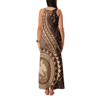 Papua New Guinea Oro Tapa Motif Family Matching Tank Maxi Dress and Hawaiian Shirt Classic LT7 - Polynesian Pride