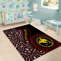 Papua New Guinea Oro Tapa Motif Area Rug Special LT7 - Polynesian Pride