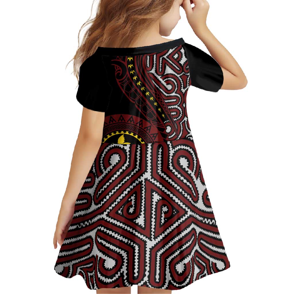 Papua New Guinea Oro Tapa Motif Family Matching Off Shoulder Maxi Dress and Hawaiian Shirt Special LT7 - Polynesian Pride