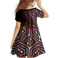 Papua New Guinea Oro Tapa Motif Family Matching Summer Maxi Dress and Hawaiian Shirt Special LT7 - Polynesian Pride