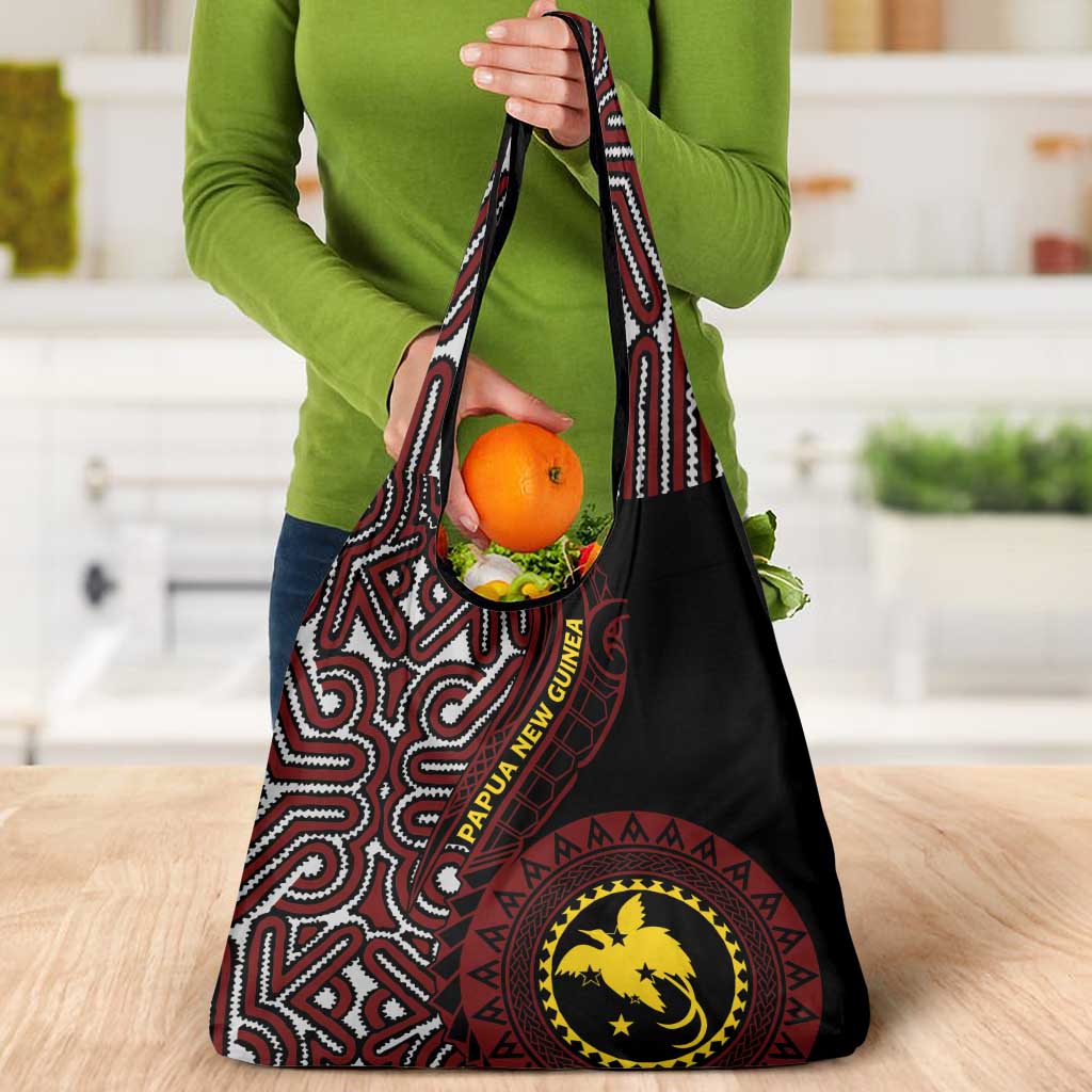 Papua New Guinea Oro Tapa Motif Grocery Bag Special