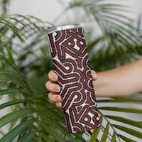 Papua New Guinea Oro Tapa Motif Skinny Tumbler Special LT7 - Polynesian Pride
