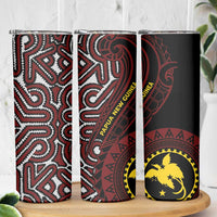 Papua New Guinea Oro Tapa Motif Skinny Tumbler Special LT7 - Polynesian Pride