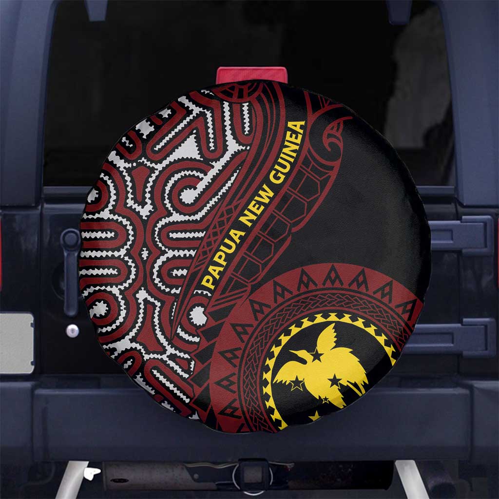 Papua New Guinea Oro Tapa Motif Spare Tire Cover Special LT7 - Polynesian Pride
