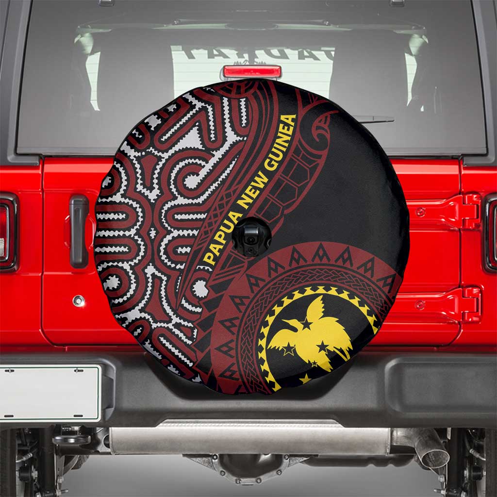 Papua New Guinea Oro Tapa Motif Spare Tire Cover Special LT7 - Polynesian Pride