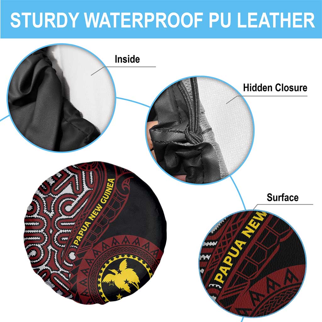 Papua New Guinea Oro Tapa Motif Spare Tire Cover Special LT7 - Polynesian Pride