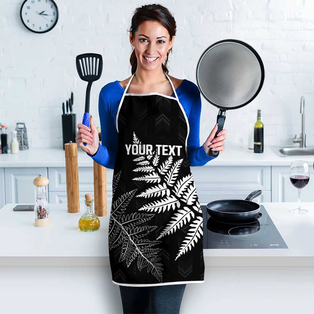 New Zealand Lawn Bowls Personalized Apron Wrap-Around Silver Fern - Polynesian Pride