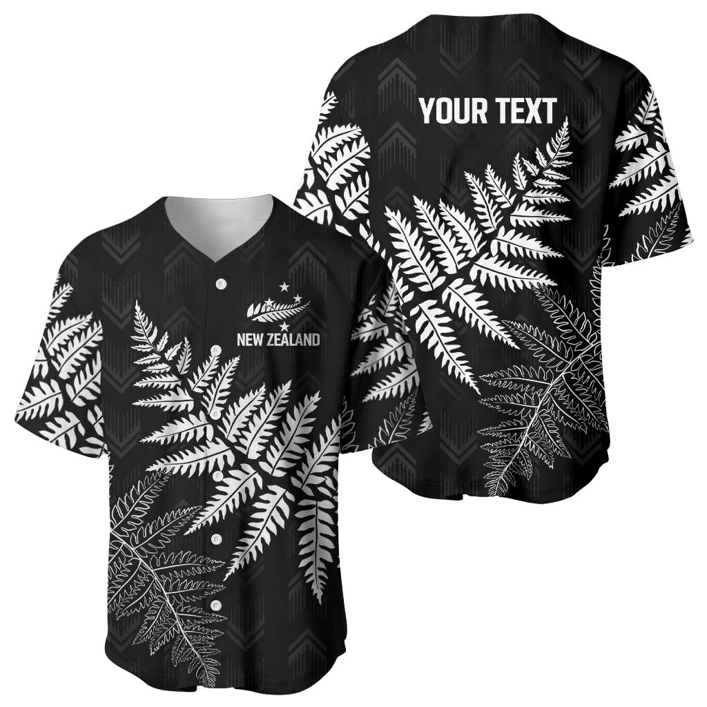 New Zealand Lawn Bowls Personalized Baseball Jersey Wrap-Around Silver Fern - Polynesian Pride