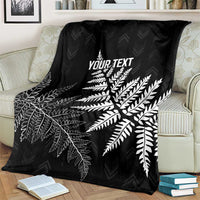 New Zealand Lawn Bowls Personalized Blanket Wrap-Around Silver Fern - Polynesian Pride