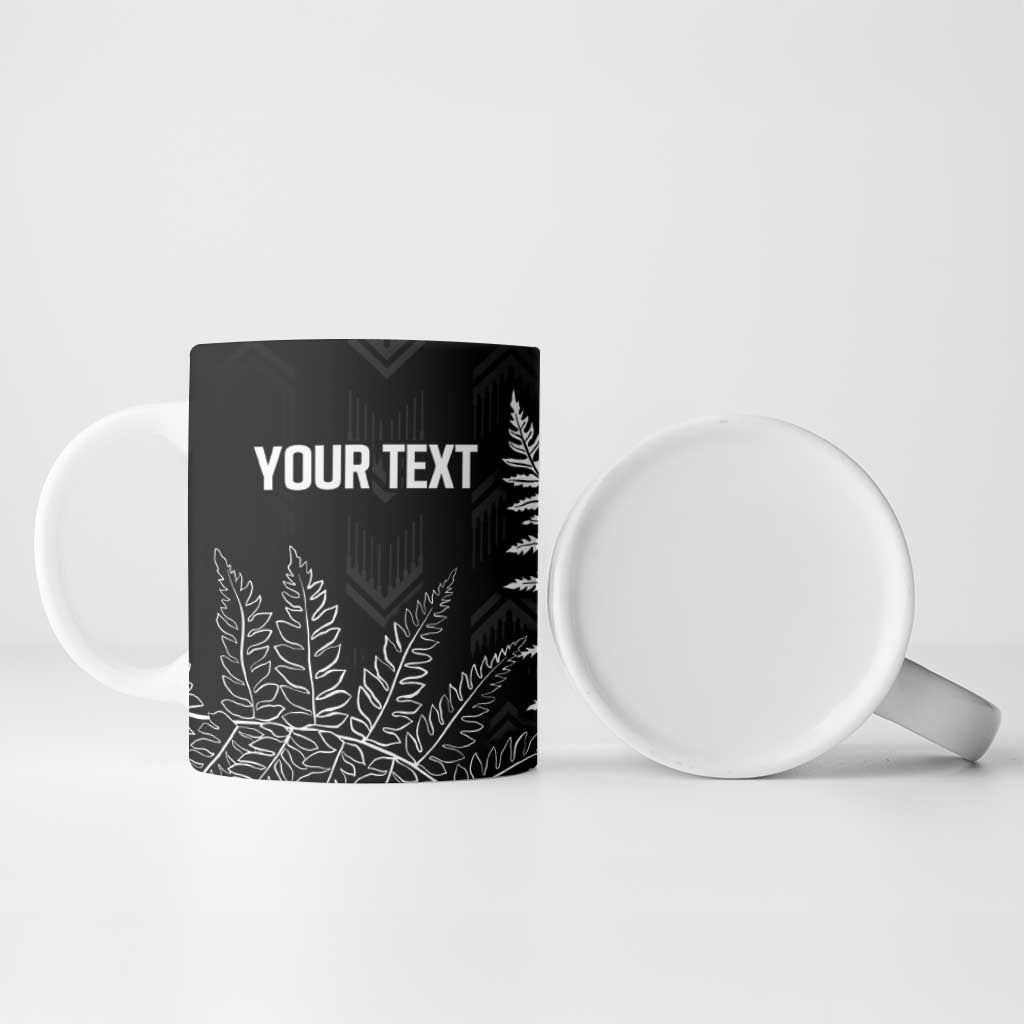 New Zealand Lawn Bowls Personalized Ceramic Mug Wrap-Around Silver Fern - Polynesian Pride