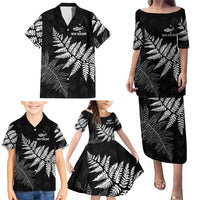 New Zealand Lawn Bowls Personalized Family Matching Puletasi and Hawaiian Shirt Wrap-Around Silver Fern LT7 - Polynesian Pride