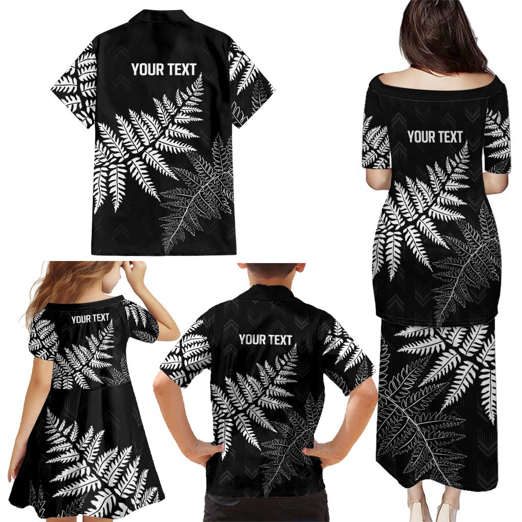New Zealand Lawn Bowls Personalized Family Matching Puletasi and Hawaiian Shirt Wrap-Around Silver Fern LT7 - Polynesian Pride