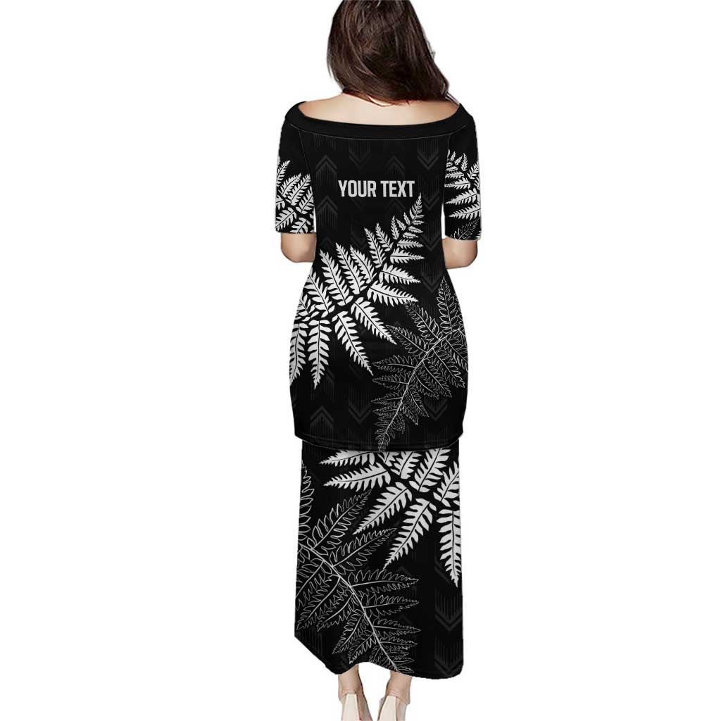 New Zealand Lawn Bowls Personalized Family Matching Puletasi and Hawaiian Shirt Wrap-Around Silver Fern LT7 - Polynesian Pride