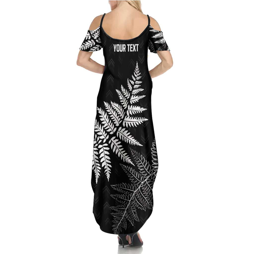 New Zealand Lawn Bowls Personalized Family Matching Summer Maxi Dress and Hawaiian Shirt Wrap-Around Silver Fern LT7 - Polynesian Pride