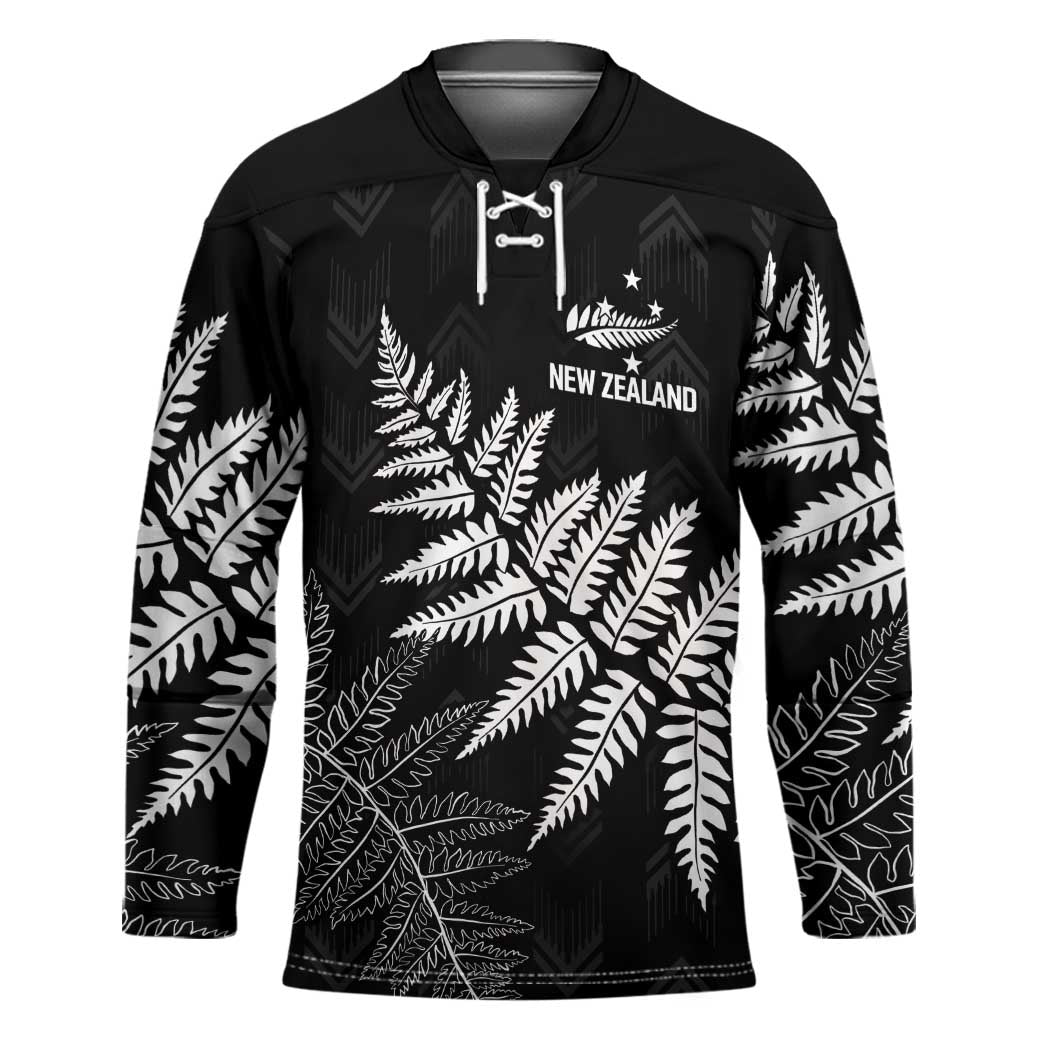 New Zealand Lawn Bowls Personalized Hockey Jersey Wrap-Around Silver Fern - Polynesian Pride