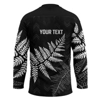 New Zealand Lawn Bowls Personalized Hockey Jersey Wrap-Around Silver Fern - Polynesian Pride