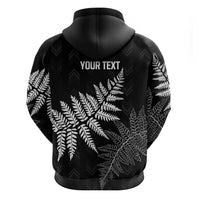 New Zealand Lawn Bowls Personalized Hoodie Wrap-Around Silver Fern LT7 - Polynesian Pride