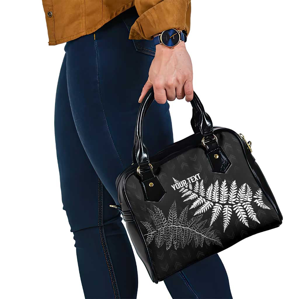 New Zealand Lawn Bowls Personalized Shoulder Handbag Wrap-Around Silver Fern - Polynesian Pride