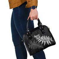 New Zealand Lawn Bowls Personalized Shoulder Handbag Wrap-Around Silver Fern - Polynesian Pride