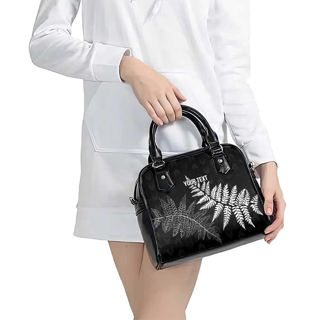 New Zealand Lawn Bowls Personalized Shoulder Handbag Wrap-Around Silver Fern - Polynesian Pride