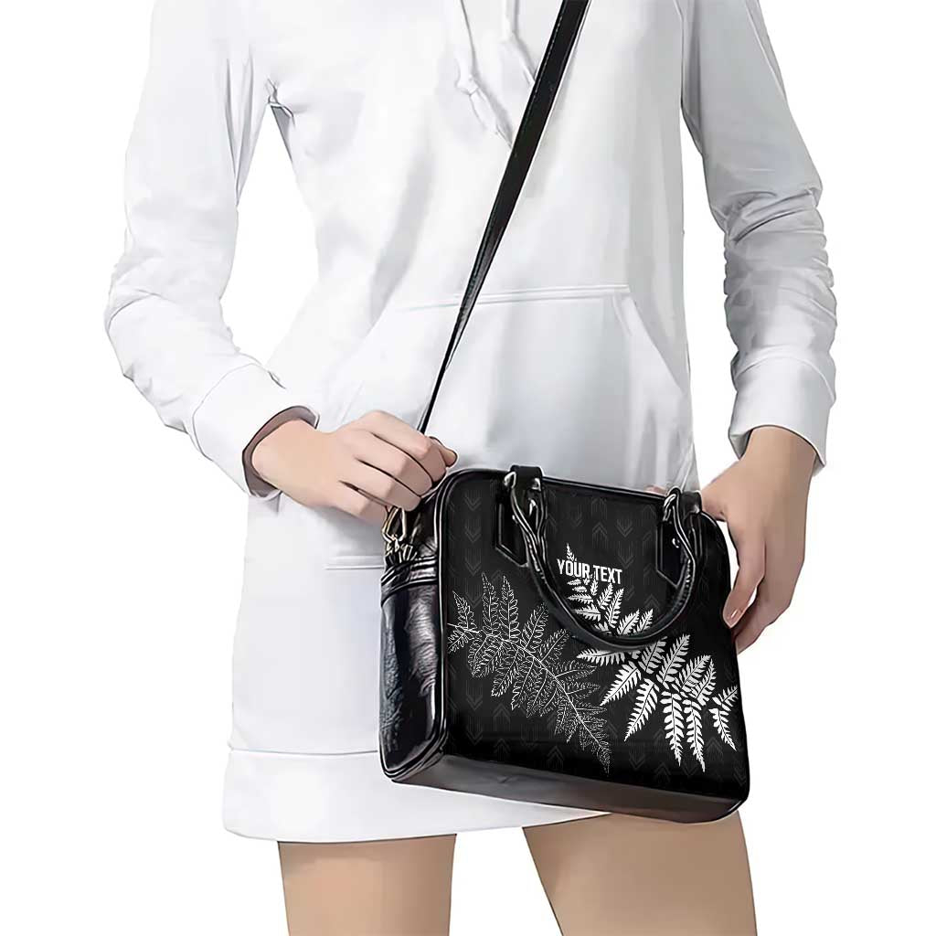 New Zealand Lawn Bowls Personalized Shoulder Handbag Wrap-Around Silver Fern - Polynesian Pride