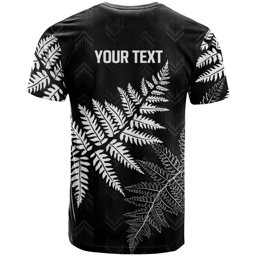 New Zealand Lawn Bowls Personalized T Shirt Wrap-Around Silver Fern - Polynesian Pride
