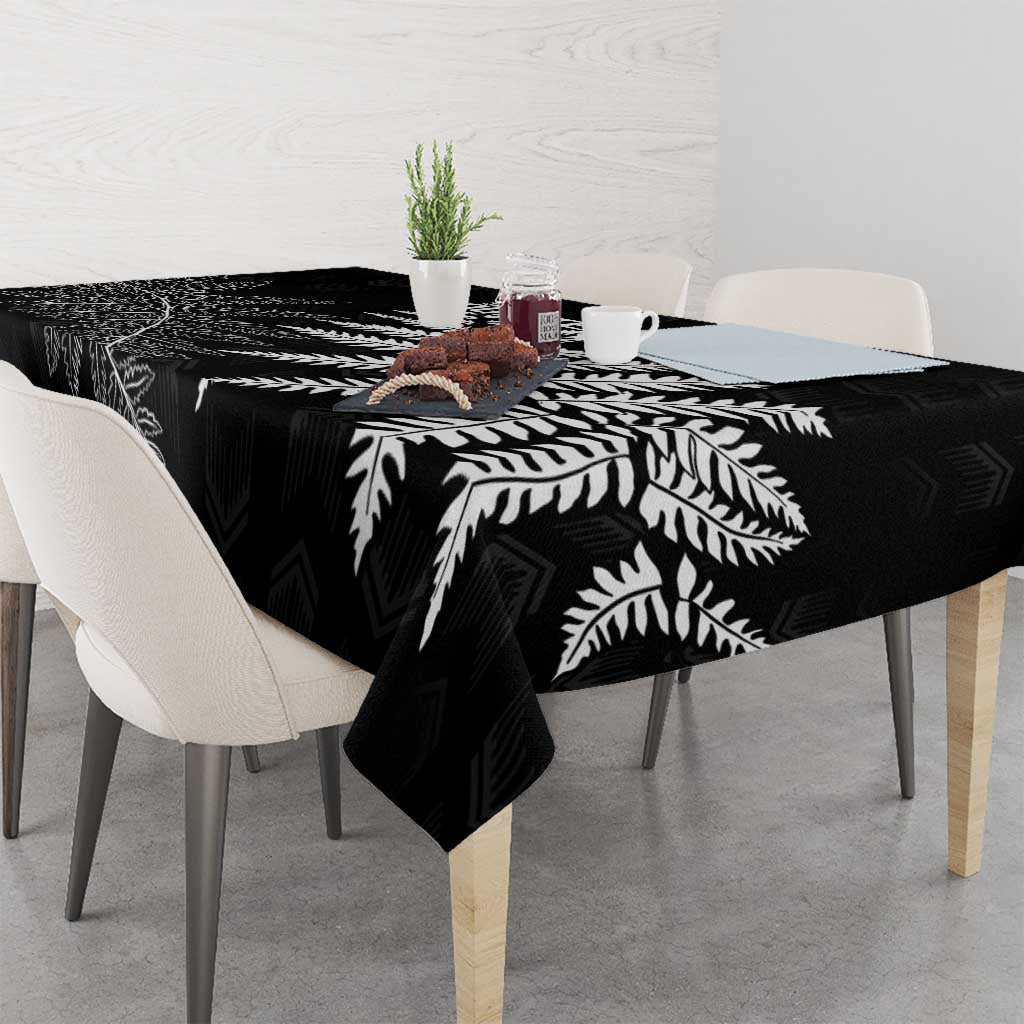New Zealand Lawn Bowls Personalized Tablecloth Wrap-Around Silver Fern LT7 - Polynesian Pride