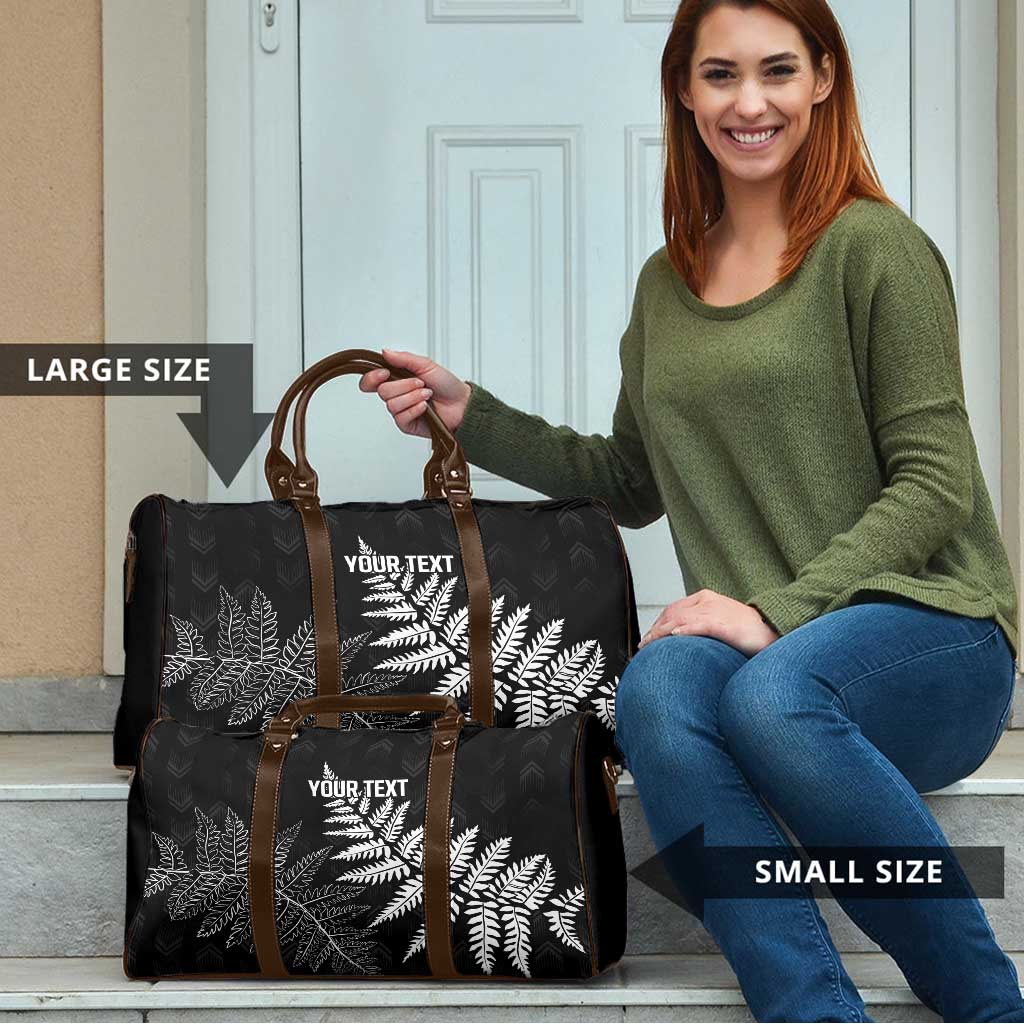 New Zealand Lawn Bowls Personalized Travel Bag Wrap-Around Silver Fern - Polynesian Pride