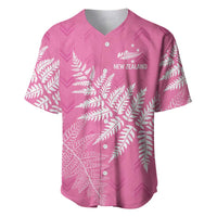 New Zealand Lawn Bowls Breast Cancer Personalized Baseball Jersey Wrap-Around Silver Fern - Polynesian Pride