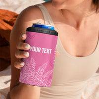 New Zealand Lawn Bowls Breast Cancer Personalized 4 in 1 Can Cooler Tumbler Wrap-Around Silver Fern LT7 - Polynesian Pride
