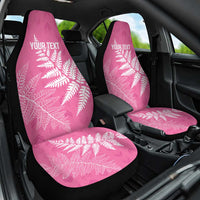 New Zealand Lawn Bowls Breast Cancer Personalized Car Seat Cover Wrap-Around Silver Fern LT7 One Size Pink - Polynesian Pride