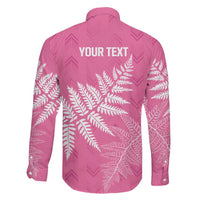 New Zealand Lawn Bowls Breast Cancer Personalized Family Matching Mermaid Dress and Hawaiian Shirt Wrap-Around Silver Fern LT7 - Polynesian Pride