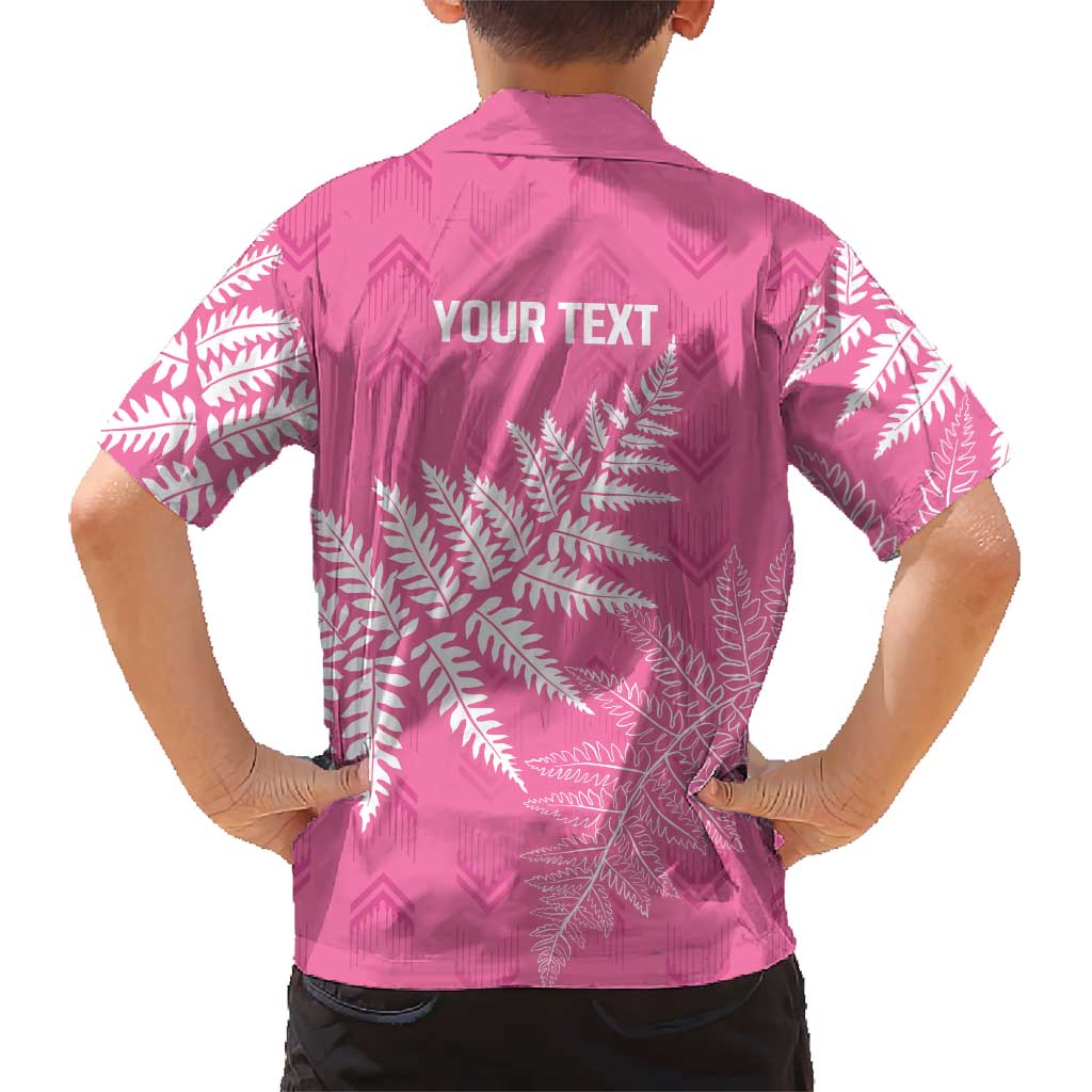 New Zealand Lawn Bowls Breast Cancer Personalized Hawaiian Shirt Wrap-Around Silver Fern LT7 - Polynesian Pride