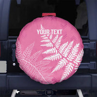 New Zealand Lawn Bowls Breast Cancer Personalized Spare Tire Cover Wrap-Around Silver Fern LT7 No hole Pink - Polynesian Pride