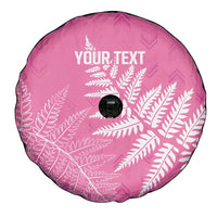 New Zealand Lawn Bowls Breast Cancer Personalized Spare Tire Cover Wrap-Around Silver Fern LT7 - Polynesian Pride