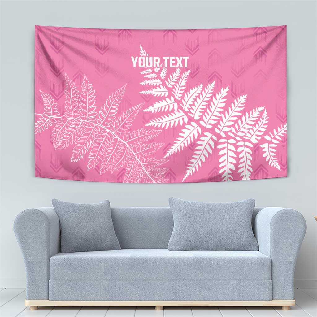 New Zealand Lawn Bowls Breast Cancer Personalized Tapestry Wrap-Around Silver Fern - Polynesian Pride