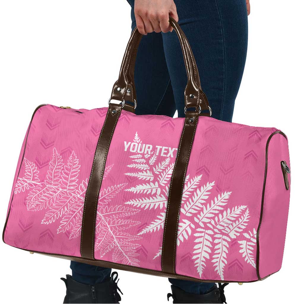 New Zealand Lawn Bowls Breast Cancer Personalized Travel Bag Wrap-Around Silver Fern LT7 - Polynesian Pride