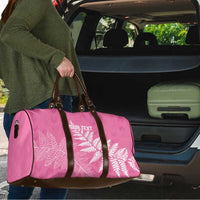 New Zealand Lawn Bowls Breast Cancer Personalized Travel Bag Wrap-Around Silver Fern LT7 - Polynesian Pride