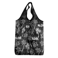 Aloha Vintage Quilt Grocery Bag Hawaiian Seamless - Black LT7 - Polynesian Pride