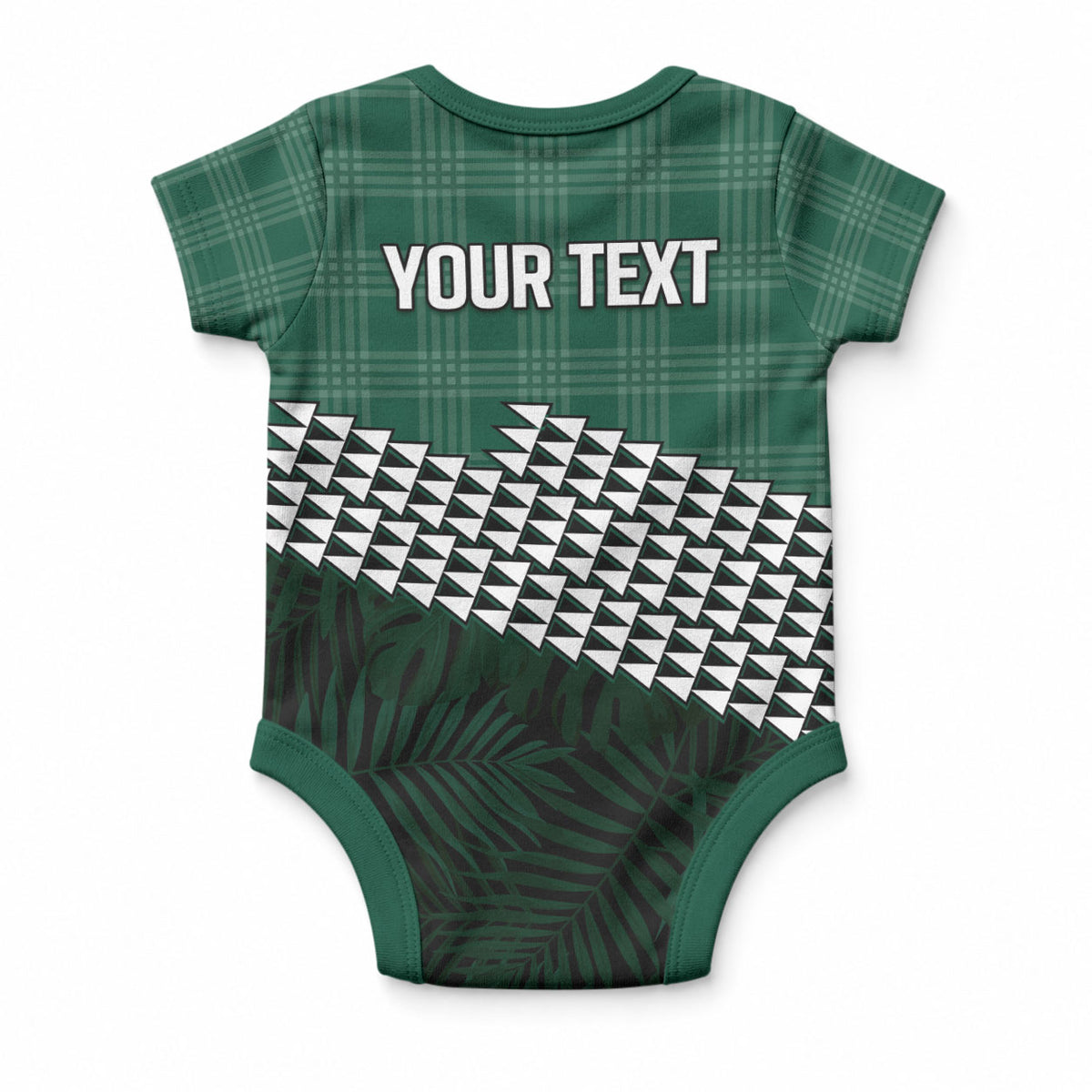 Rainbow Warriors Hawaii Personalized Palaka Baby Onesie