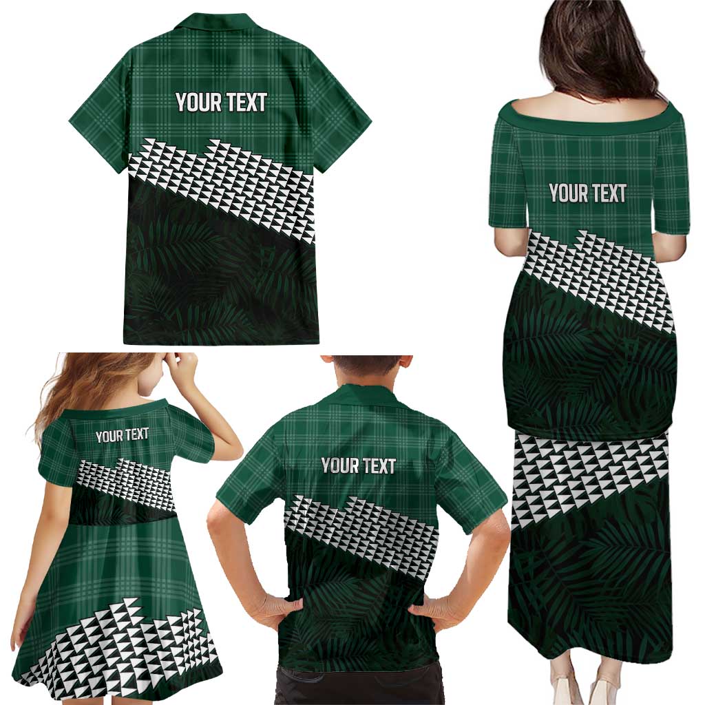 Rainbow Warriors Hawaii Personalized Palaka Family Matching Puletasi and Hawaiian Shirt - Polynesian Pride