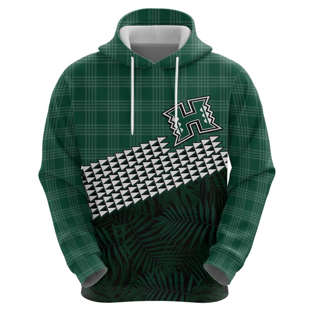 Rainbow Warriors Hawaii Personalized Palaka Hoodie - Polynesian Pride