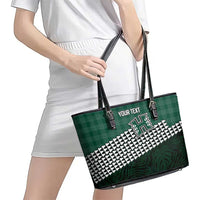 Rainbow Warriors Hawaii Personalized Palaka Leather Tote Bag - Polynesian Pride