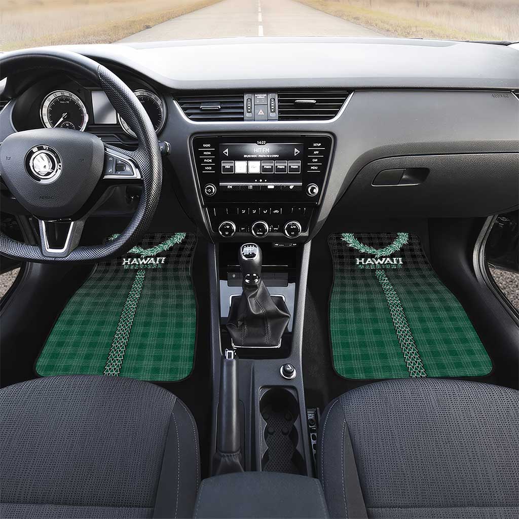 Rainbow Warriors Hawaii Palaka Car Mats Maile Lei - Polynesian Pride
