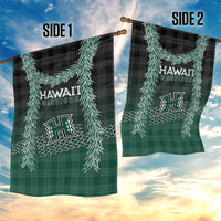 Rainbow Warriors Hawaii Palaka Garden Flag Maile Lei - Polynesian Pride